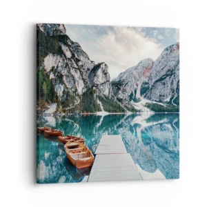 Quadro em tela - Vamos mostrar-lhe a beleza - 30x30 cm