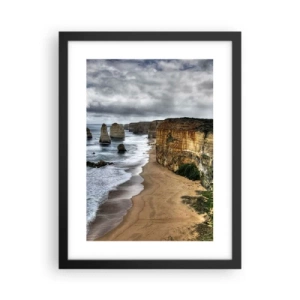 Pôster com moldura preta - Beleza crua - 30x40 cm