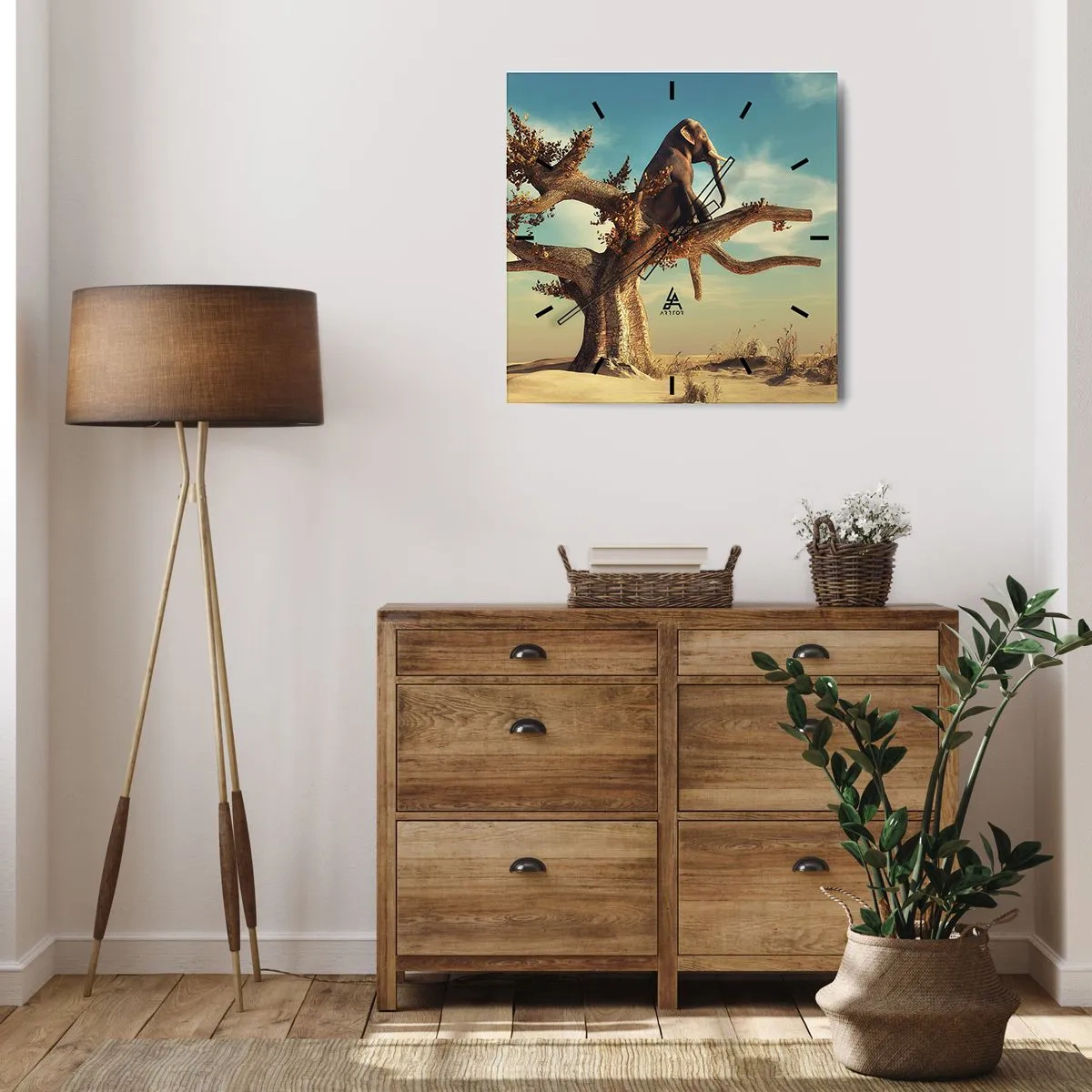 Relógio de parede - Relógio em vidro - Um novo ponto de vista - 40x40 cm