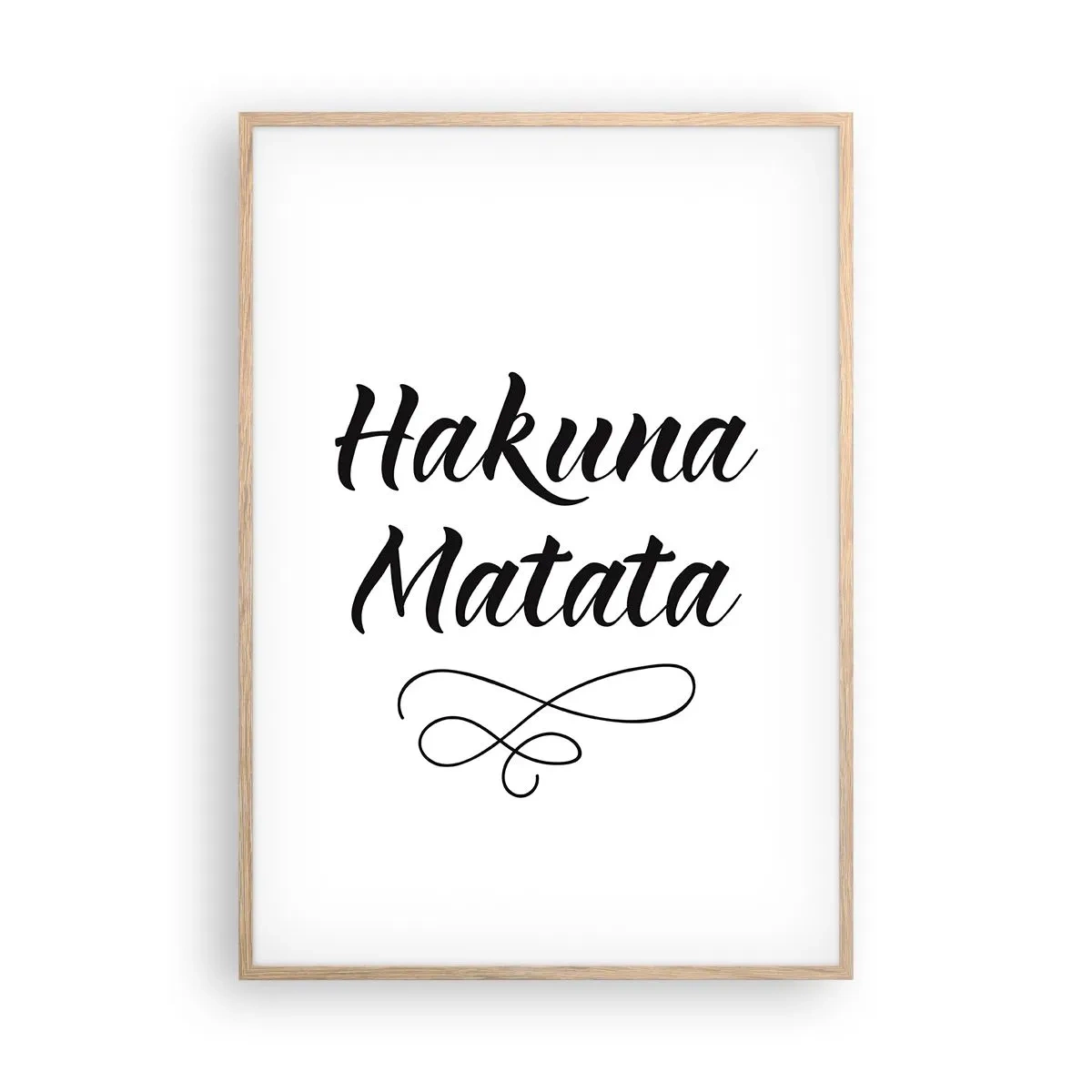 Pôster com moldura de carvalho claro - O melhor conselho - 70x100 cm