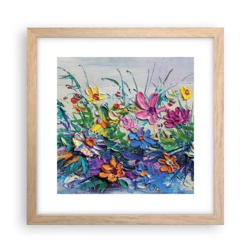 Pôster com moldura de carvalho claro - Não é de todo natureza morta - 30x30 cm