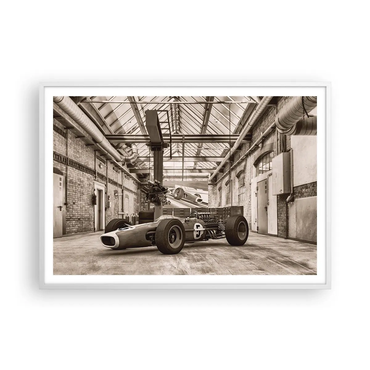 Pôster em moldura branca - O descanso do vencedor - 100x70 cm