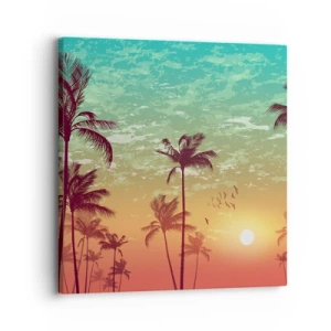 Quadro em tela - Climas tropicais - 30x30 cm