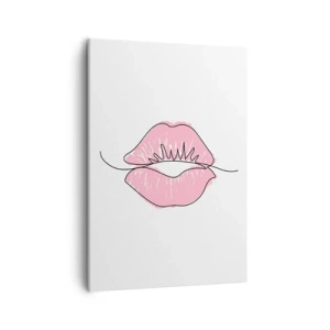 Quadro em tela - Pronto para beijar? - 50x70 cm