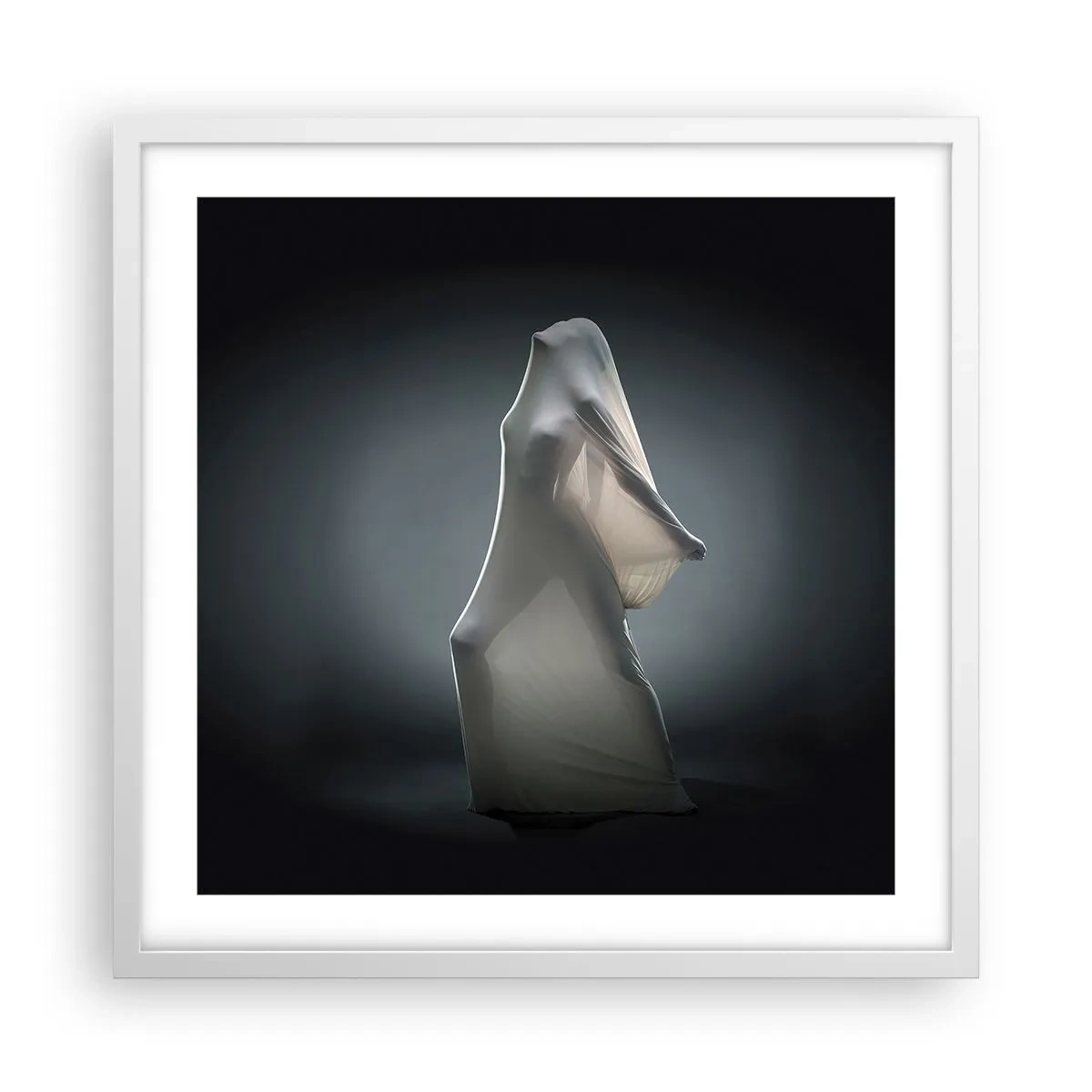 Pôster em moldura branca - Desejos ocultos - 50x50 cm