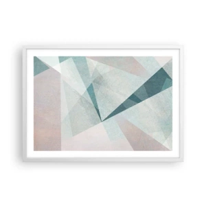 Pôster em moldura branca - Calmo, embora dinâmico - 70x50 cm