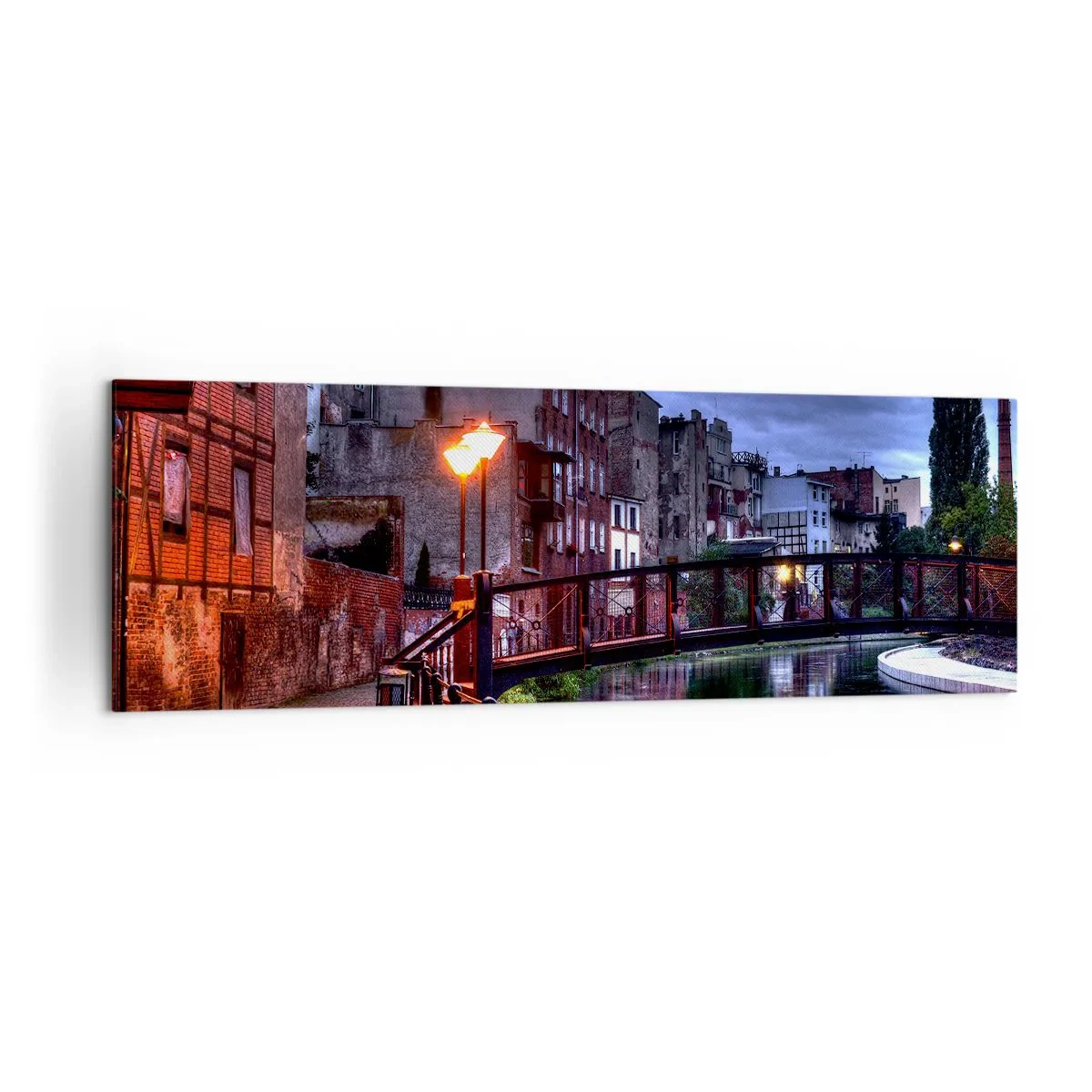 Quadro em tela - A desconhecida Bydgoszcz - 160x50 cm