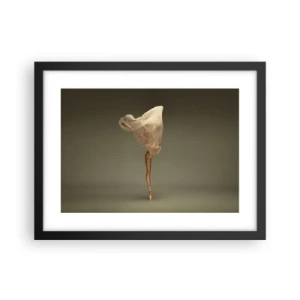 Pôster com moldura preta - Prestes a voar - 40x30 cm