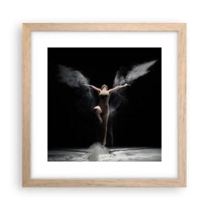 Pôster com moldura de carvalho claro - Os elfos existem - 30x30 cm