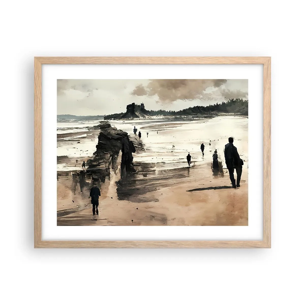 Pôster com moldura de carvalho claro - Convocados - 50x40 cm