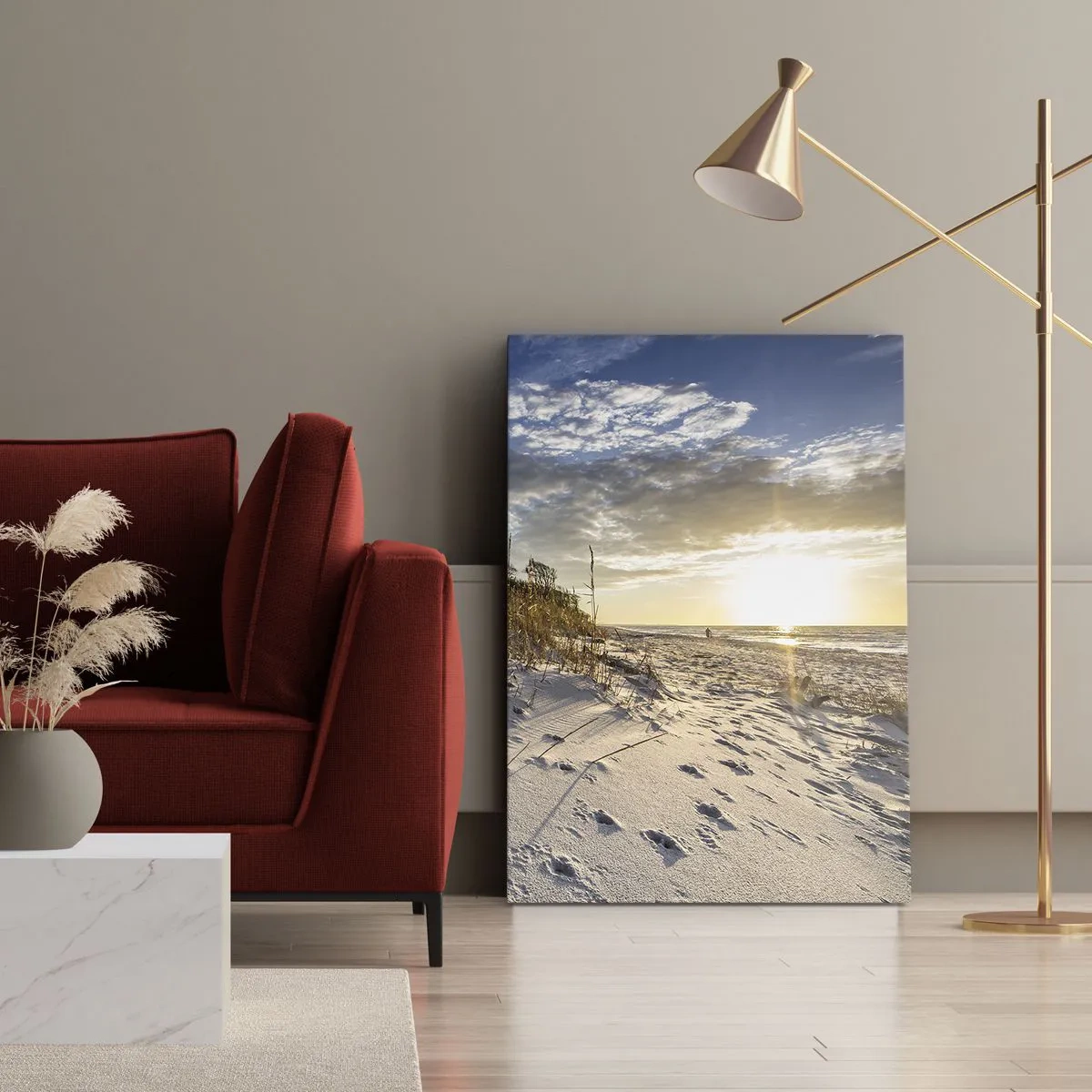 Quadro em tela - Um convite para um passeio - 50x70 cm