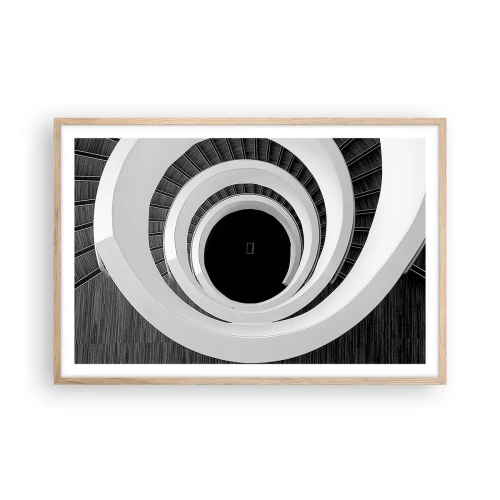 Pôster com moldura de carvalho claro - Ao âmago - 91x61 cm