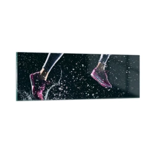 Quadro em vidro - Quanta força nas pernas - 90x30 cm