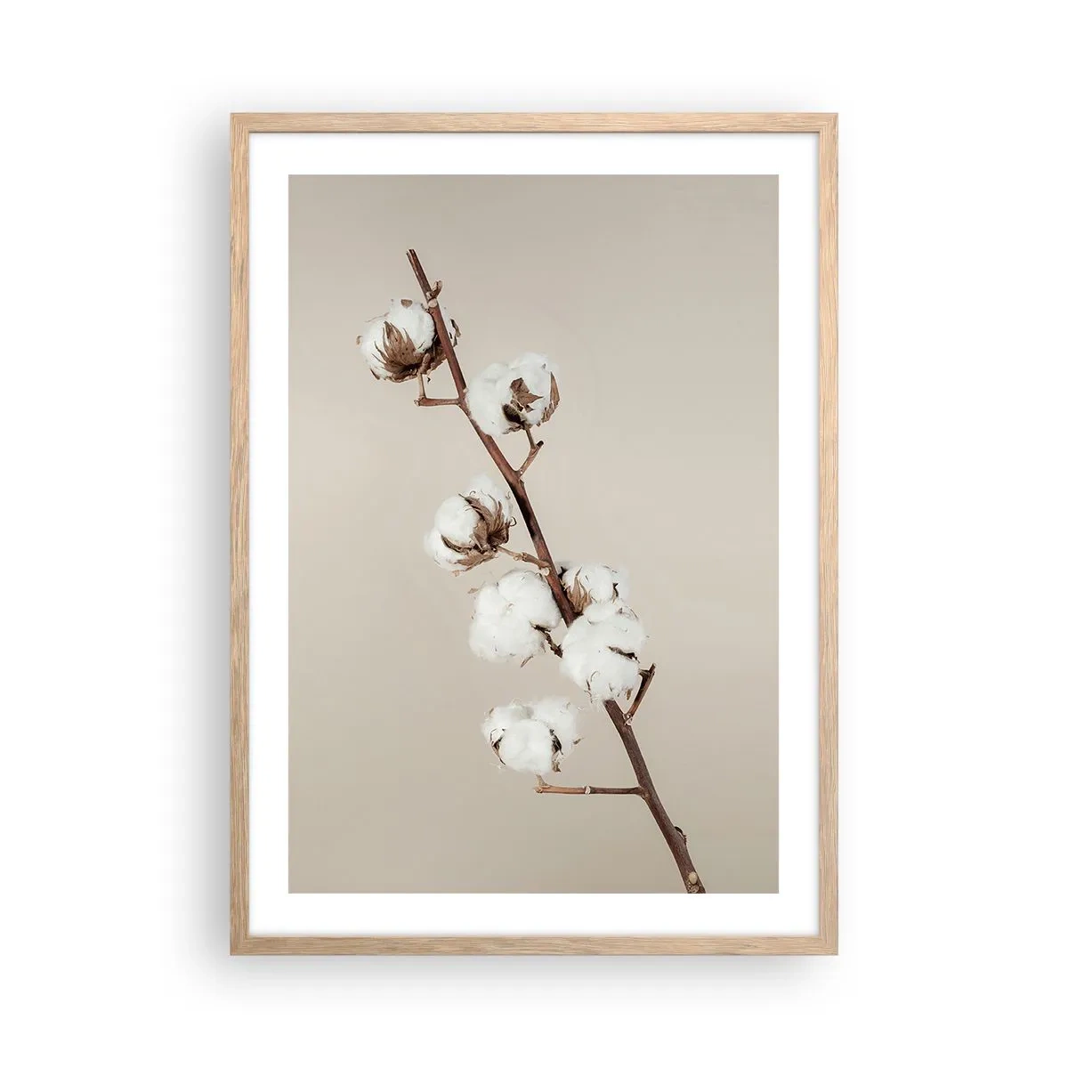 Pôster com moldura de carvalho claro - Na fonte da suavidade - 50x70 cm