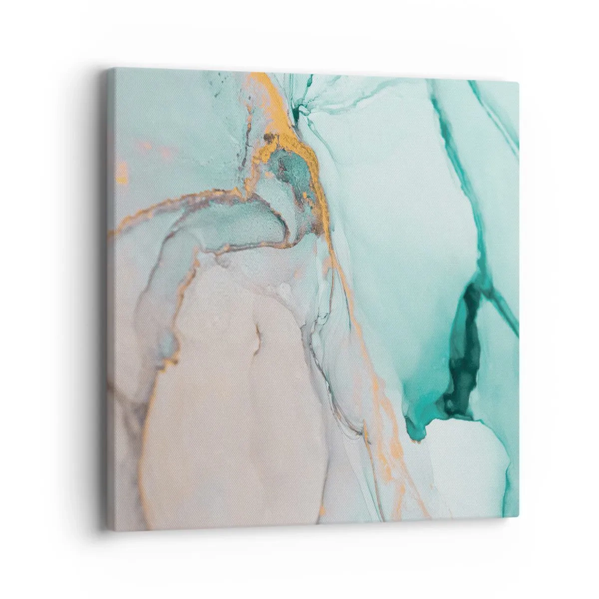 Quadro em tela - Dança das formas e cores - 40x40 cm