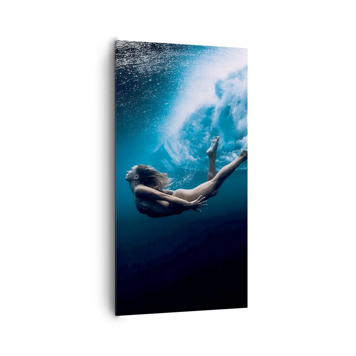 Quadro em tela - Sereia moderna - 65x120 cm