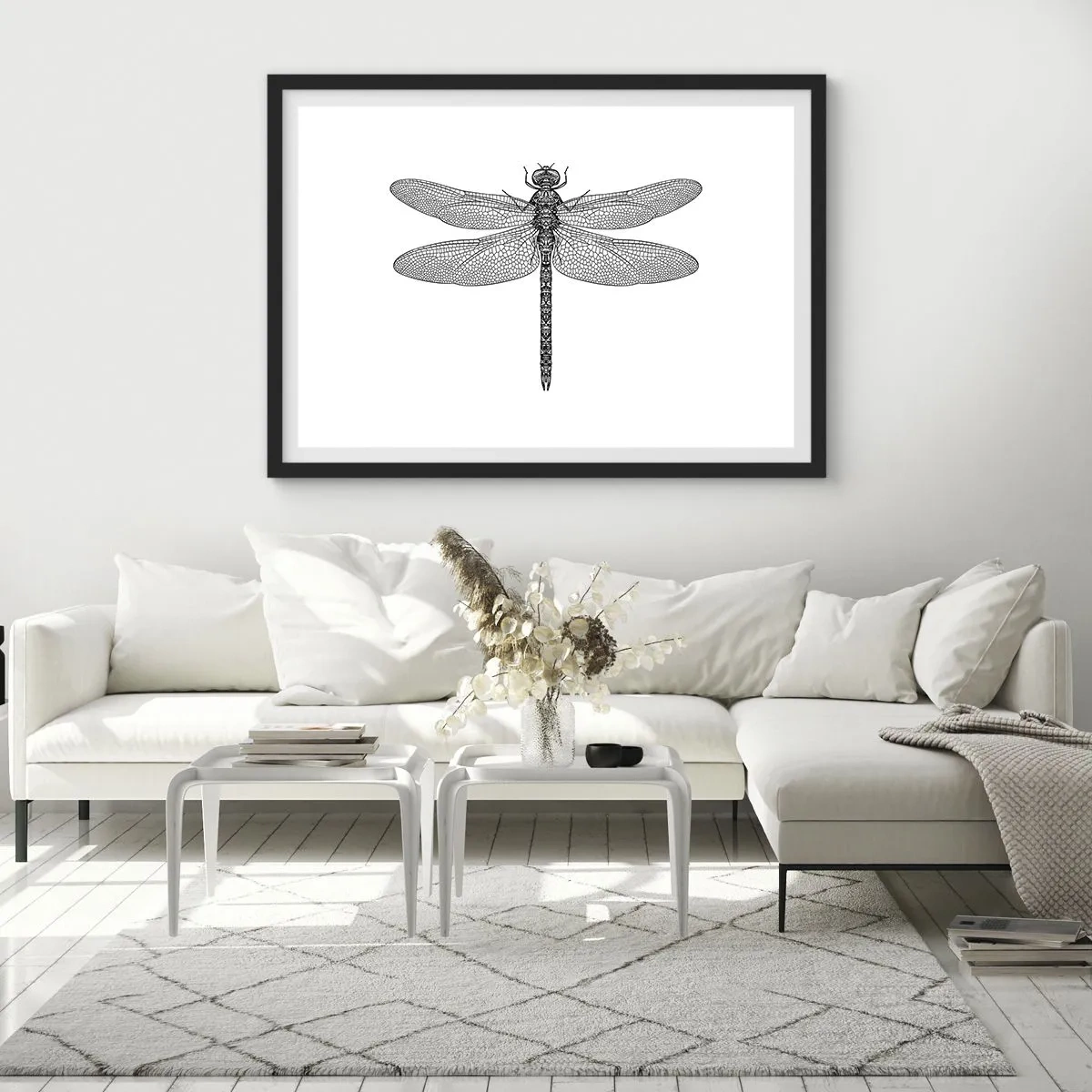 Pôster com moldura preta - Precisão da natureza - 91x61 cm