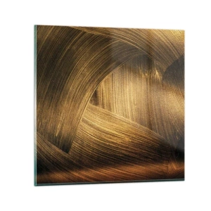 Quadro em vidro - No labirinto dourado - 60x60 cm