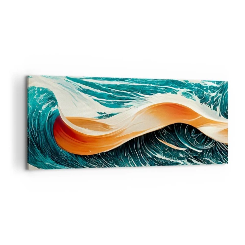 Quadro em tela - O sonho de um surfista - 120x50 cm
