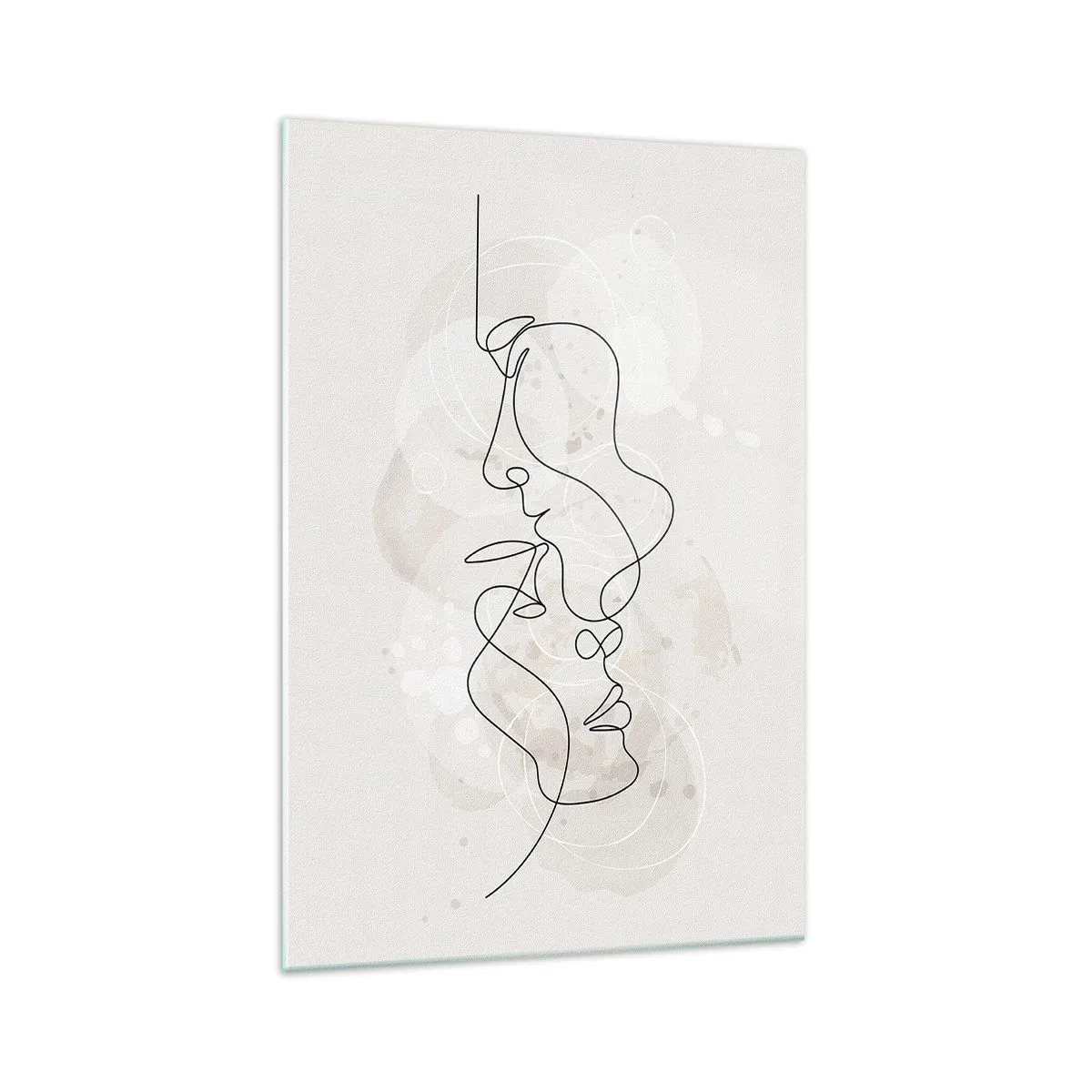 Quadro em vidro - Emaranhados num abraço - 70x100 cm