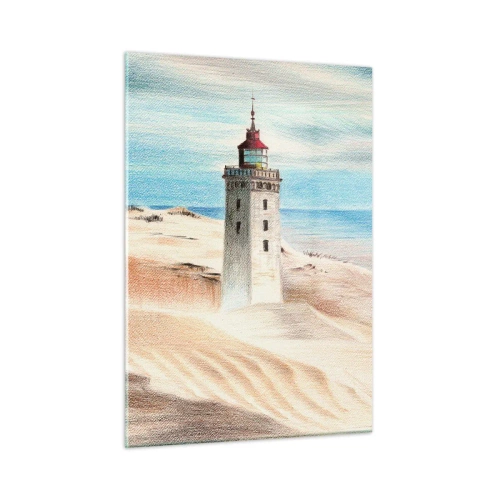 Quadro em vidro - Sempre a olhar para o mar - 50x70 cm