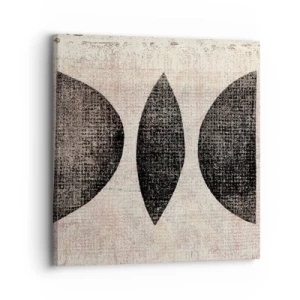Quadro em tela - Abstração étnica - 30x30 cm