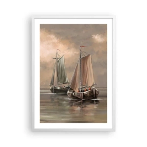 Pôster em moldura branca - Regresso dos marinheiros - 50x70 cm