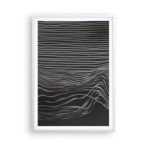 Pôster em moldura branca - Ritmo e sotaque - 70x100 cm