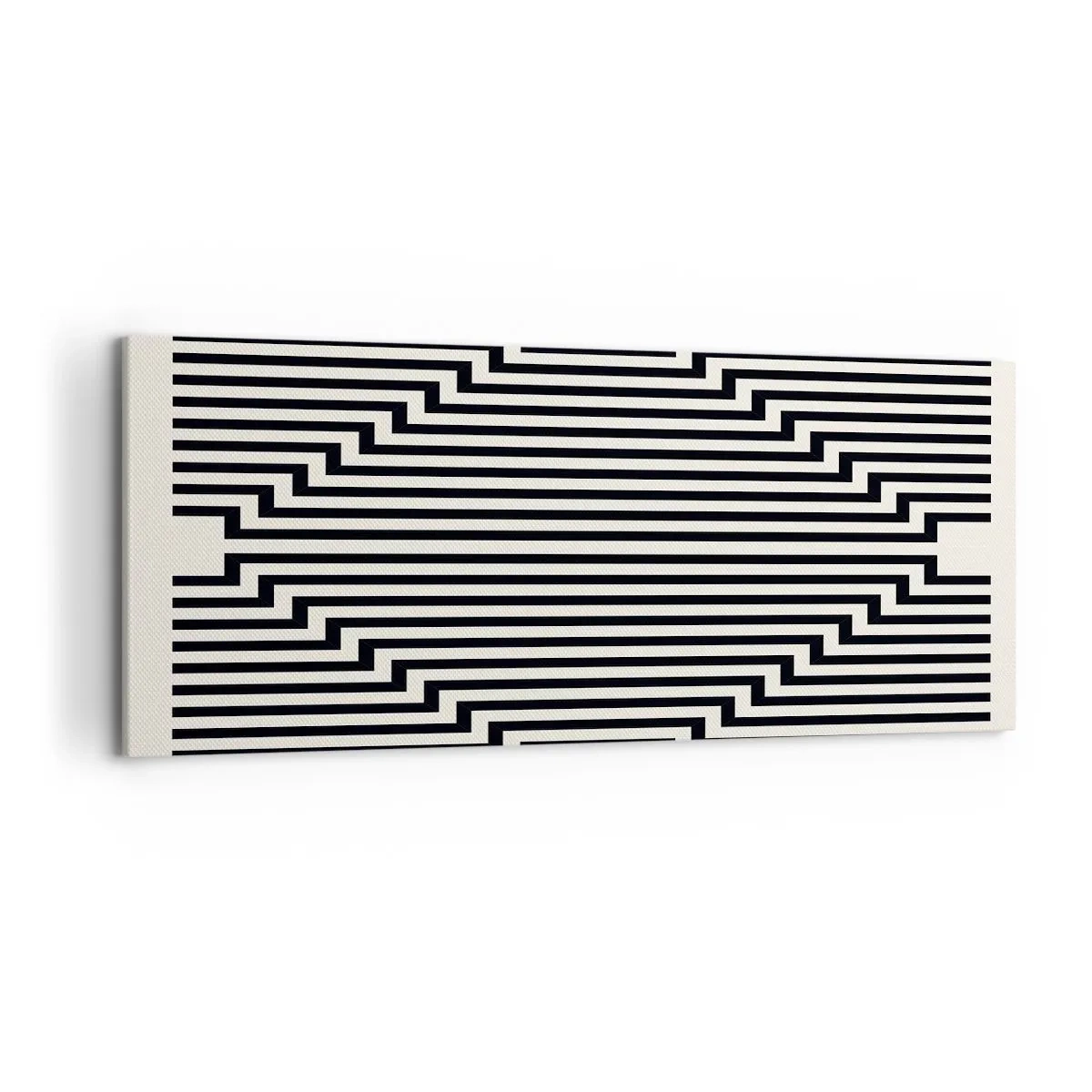 Quadro em tela - Ilusão geométrica - 120x50 cm