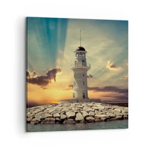 Quadro em tela - Luz - Bondade - Beleza - 60x60 cm