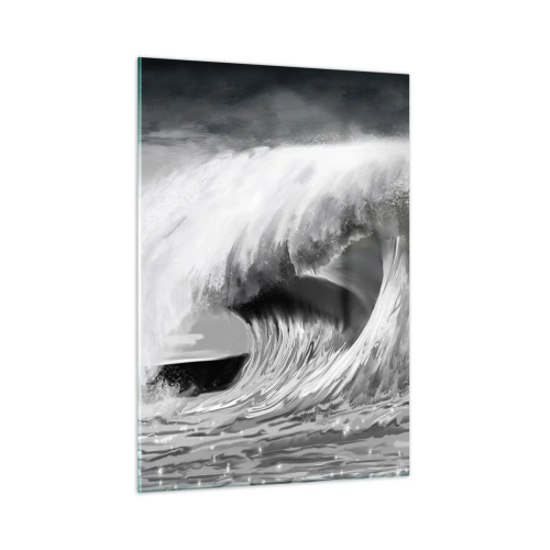 Quadro em vidro - A ira do oceano - 50x70 cm