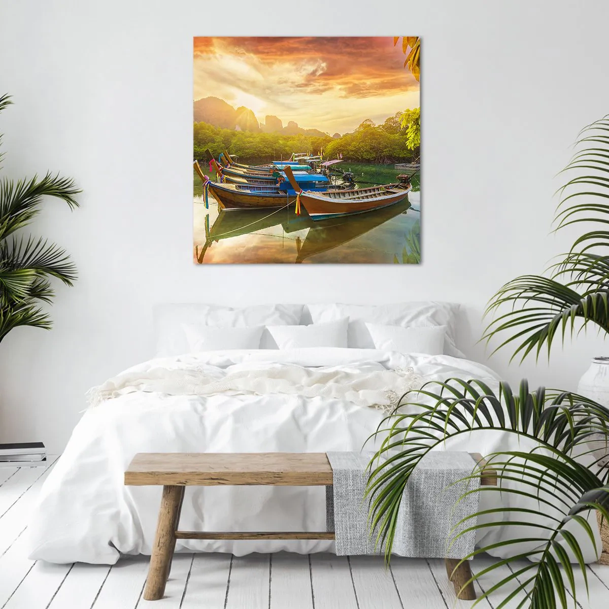 Quadro em tela - Antes de um dia agitado - 60x60 cm