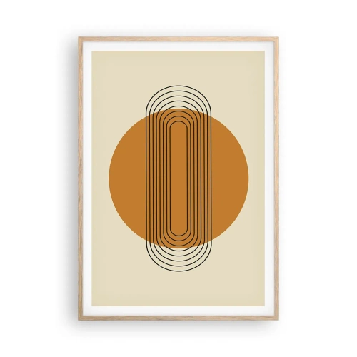 Pôster com moldura de carvalho claro - O plano perfeito - 70x100 cm
