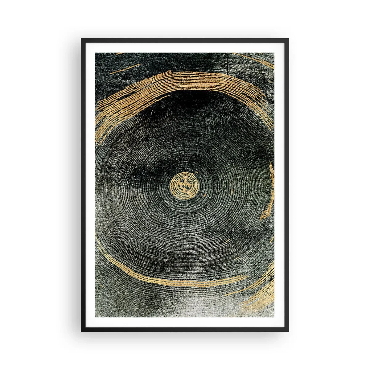 Pôster com moldura preta - Mudança e persistência - 70x100 cm