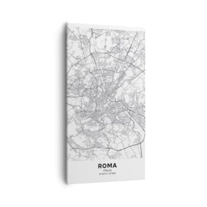 Quadro em tela - Círculo romano - 55x100 cm