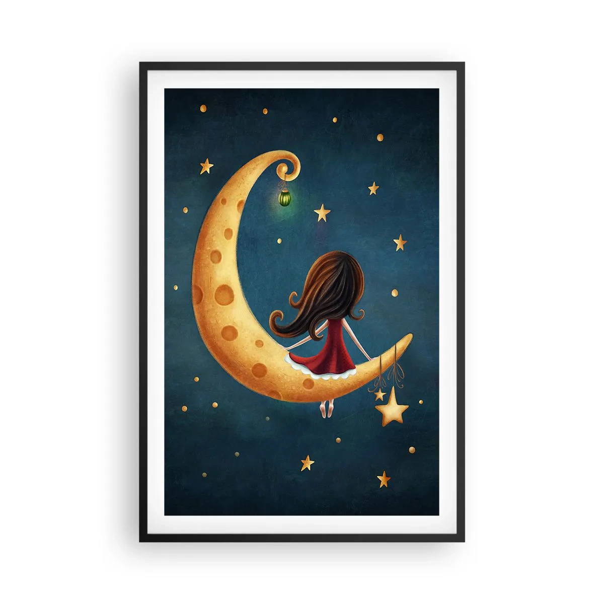 Pôster com moldura preta - Uma vez... - 61x91 cm