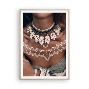 Pôster com moldura de carvalho claro - Talismãs, rituais de feminilidade - 70x100 cm