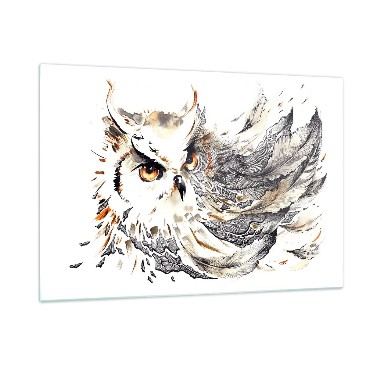 Quadro em vidro - Ela veio do mundo da magia - 120x80 cm