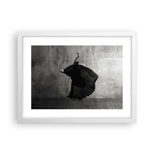 Pôster em moldura branca - Cheio de paixão - 40x30 cm