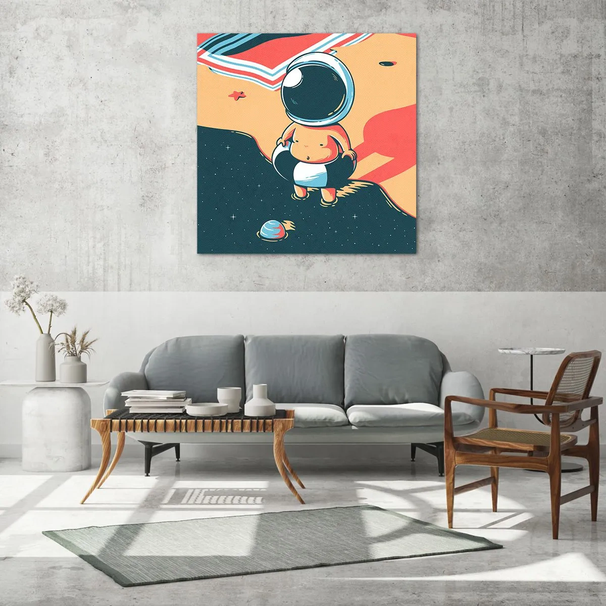 Quadro em vidro - De uma perspetiva diferente - 30x30 cm