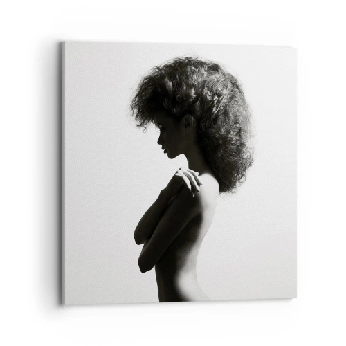 Quadro em tela - Como uma flor em um caule fino - 70x70 cm