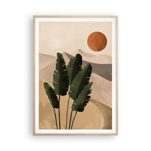 Pôster com moldura de carvalho claro - O triunfo da vida - 70x100 cm