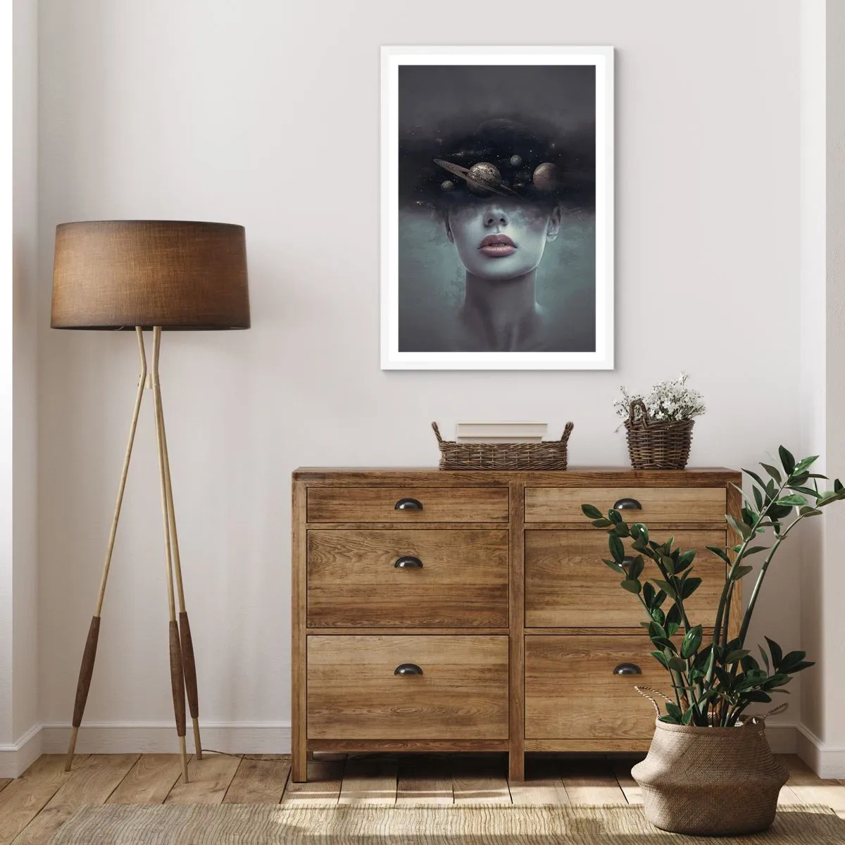 Pôster em moldura branca - E os planetas estão a enlouquecer... - 50x70 cm