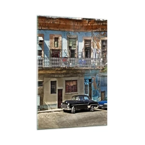 Quadro em vidro - Vibrações de Havana - 80x120 cm