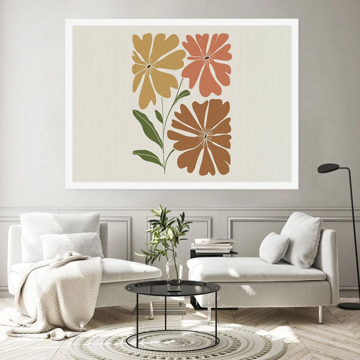 Pôster - Natureza e geometria - 100x70 cm