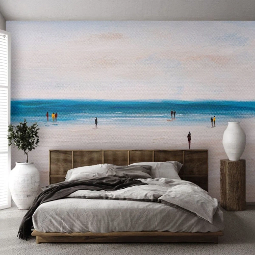 Papel de Parede Autocolante Deluxe Sticker - Uma necessidade natural - Praia, Pessoas, Minimalismo - 350x256 cm