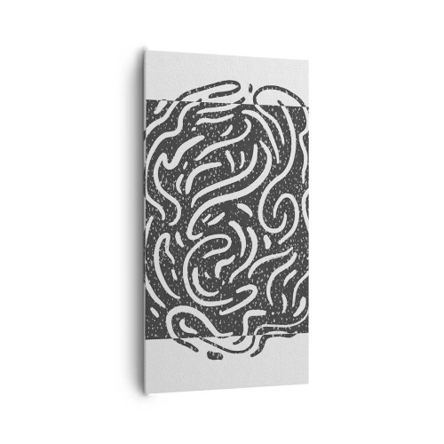 Quadro em tela - Resumo: dança da alegria - 65x120 cm