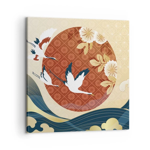 Quadro em tela - Conto de fadas japonês - 60x60 cm