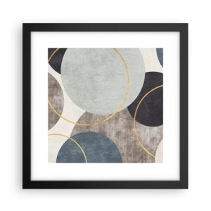 Pôster com moldura preta - Roda por roda - 30x30 cm