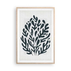 Pôster com moldura de carvalho claro - Formas da natureza - 61x91 cm